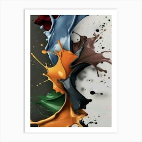 Paint Splashes 1 Art Print