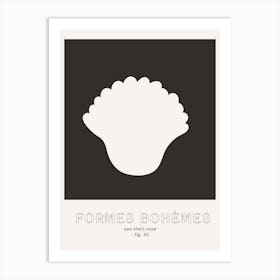 Formes Bohemes Bohemian Shapes White And Black Art Print