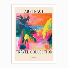 Abstract Travel Collection Poster Bahamas 3 Art Print