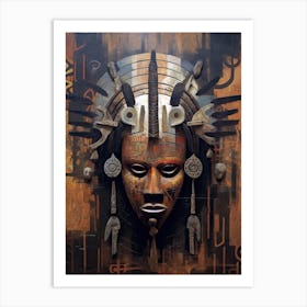 African Africa Mask Art Print