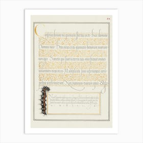 Dagger From Mira Calligraphiae Monumenta, Joris Hoefnagel Art Print