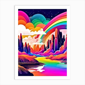 Rainbow In The Sky 12 Art Print