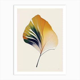 Ginkgo Leaf Abstract 3 Art Print