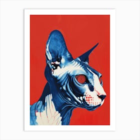 Sphynx Cat Art Print