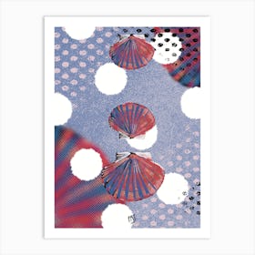 Clam Pattern Art Print