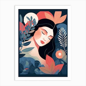 Minimalist Symphony: Celebrating Woman in Abstract Beauty Art Print