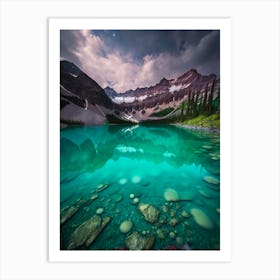 Lake In The Mountains Art Print