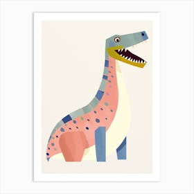 Nursery Dinosaur Art Compsosuchus Art Print