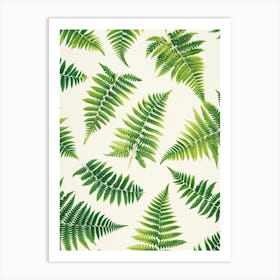 Pattern Poster Rabbits Foot Fern 2 Art Print