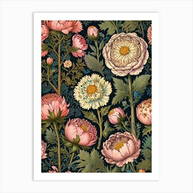 William Morris Peonies 2 Art Print