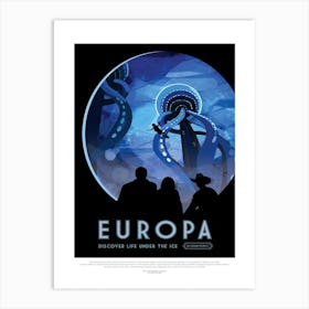 Europa Space Travel Nasa Poster Art Print