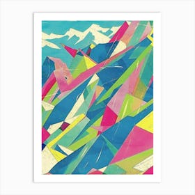 Abstract Mountain Landscape 9 Art Print