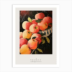 Art Deco Apples 1 Poster Art Print