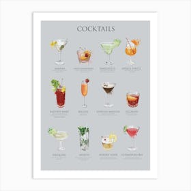 Cocktailssplatter Art Print