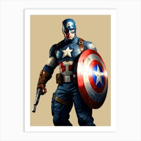 Captain America Art Print