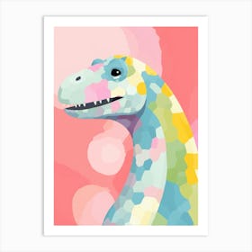 Colourful Dinosaur Segisaurus 4 Art Print