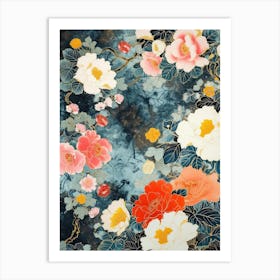 Hokusai  Great Japan Floral Japanese 7 Art Print