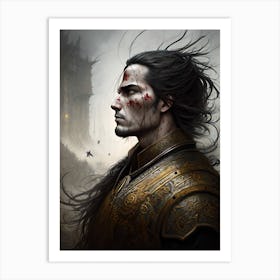 Knight In Armour 1 Art Print