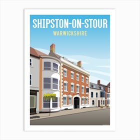 Shipston On Stour High Street Art Print