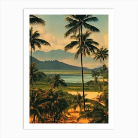 Tanjung Puting National Park 2 Indonesia Vintage Poster Art Print