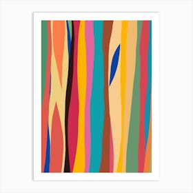 Abstract Painting flames 2 Art Print