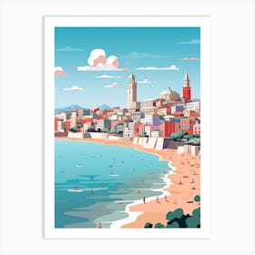 Bondi Beach, Australia, Graphic Illustration 2 Art Print