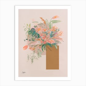 Posy Eclectic Boho Flowers Art Print