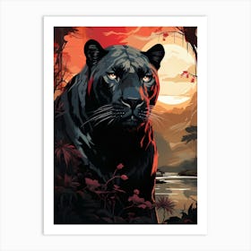 Black Panther 3 Art Print