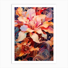 Beauty In The Flower Garden Art Print