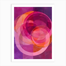 Abstract Circles 50 Art Print