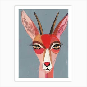 Deer Head 20 Art Print