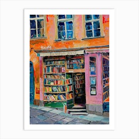 Munich Book Nook Bookshop 3 Art Print