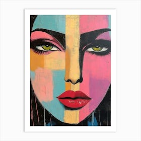 Woman'S Face Art Print