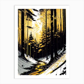 Snowy Forest 7 Art Print