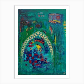 Living Room Abstract Wall Art, Cathedral  Art Print