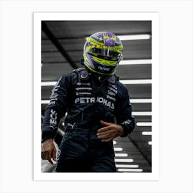 Lewis Hamilton, Mercedes Amg F1 Art Print