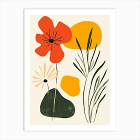 Flowers And Plants 1 Art Print