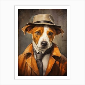 Gangster Dog Jack Russell Terrier 2 Art Print
