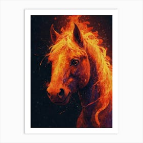 Fire Horse Art Print