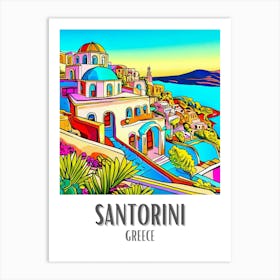 Santorini 4 Art Print