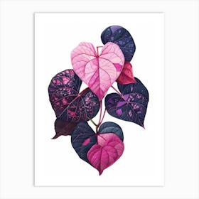Heart Shaped Leaves 3 Art Print