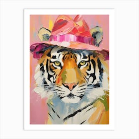 Tiger In A Hat Art Print