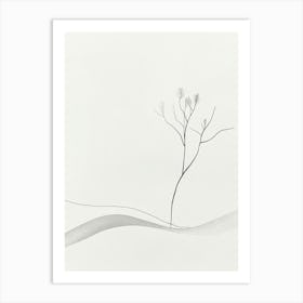 Tree In The Snow 3 Art Print