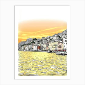 Sunset In Croatia Art Print