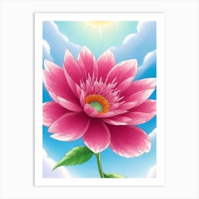 Flower In The Sky Art Print