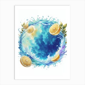 Water Splashes Art Print