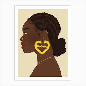 Black Women Gold Affiche