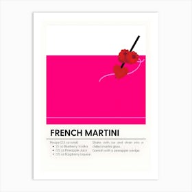 French Martini Art Print