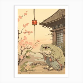 Wise Frog Japanese Style 2 Art Print