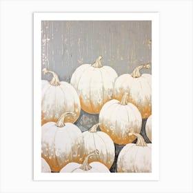 Neutral Pumpkin Painting 4 Art Print